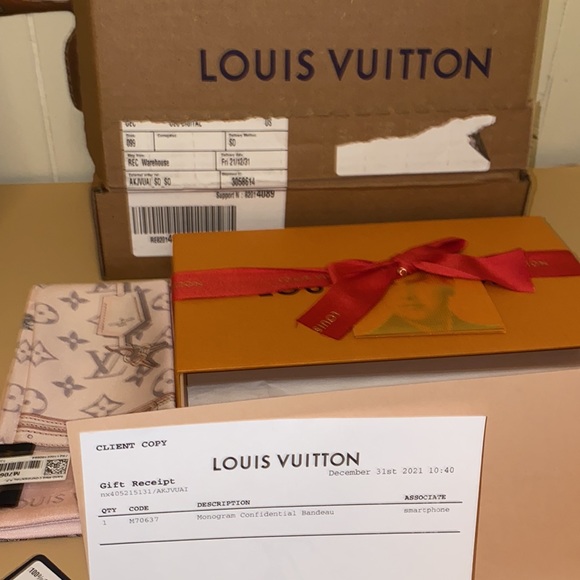 Brand New w/ Tags ✨RETIRED✨ LOUIS VUITTON Confidential Bandeau in 💖Light Pink💖 - Picture 6 of 7